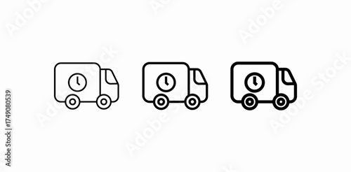fast delivery truck icon sign vector