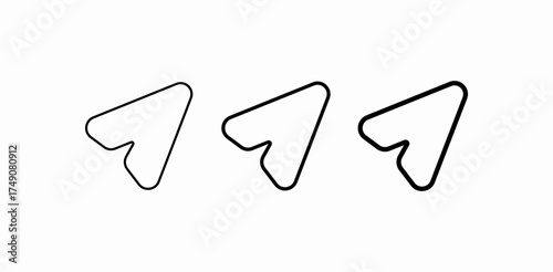 send share pointer icon sign vector