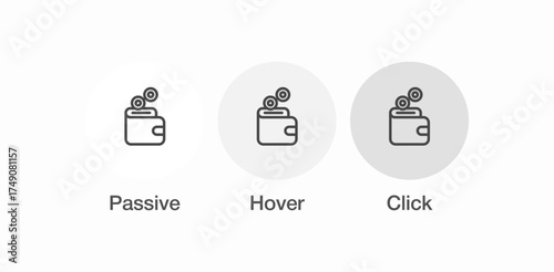 wallet coins earning icon sign vector