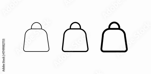 carry bag single icon sign vector