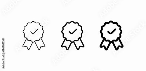 quality assurance badge icon sign vector