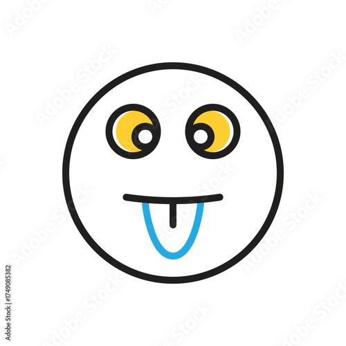 Multi color icon for crazy