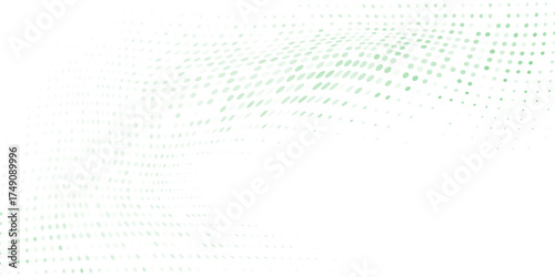 Light Blue, Green vector red banner with set of circles, dots. Donuts haftone simple art old pattern