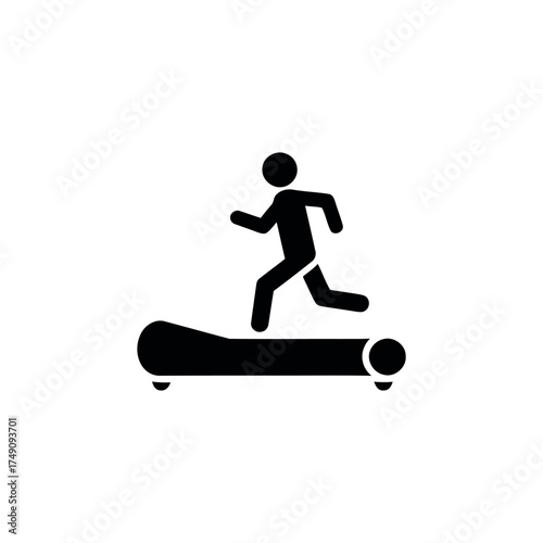 Minimal treadmill icon for sport and workout themes.