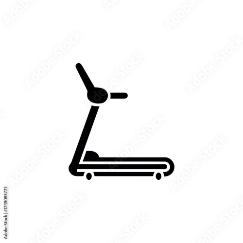 Minimal treadmill icon for sport and workout themes.