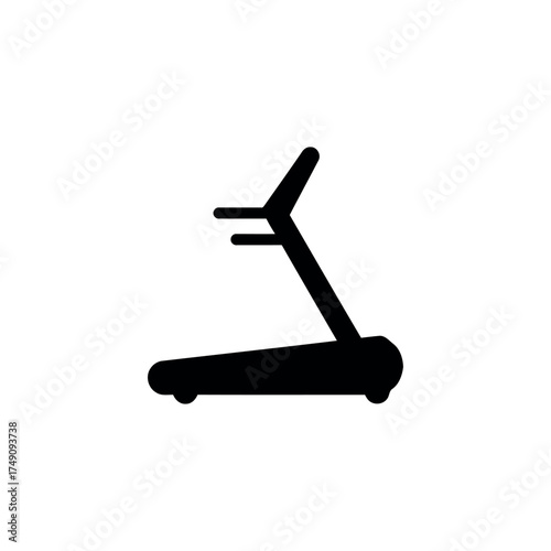 Minimal treadmill icon for sport and workout themes.