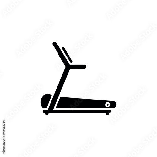 Minimal treadmill icon for sport and workout themes.