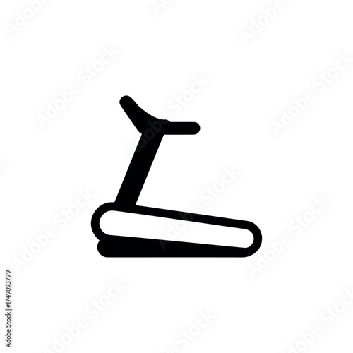 Minimal treadmill icon for sport and workout themes.