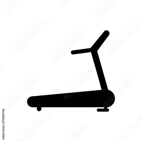 Minimal treadmill icon for sport and workout themes.