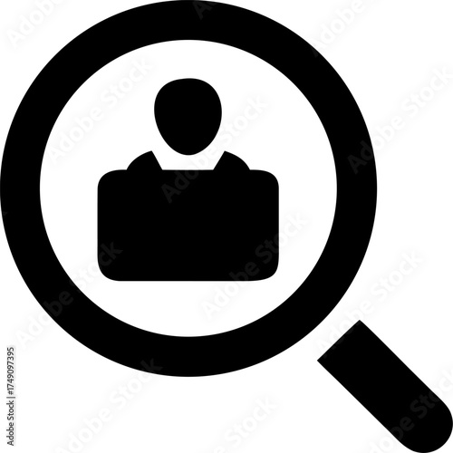 Job seeker silhouette