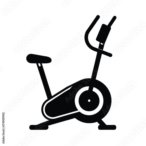 Elliptical Trainer Icon Fitness Symbol