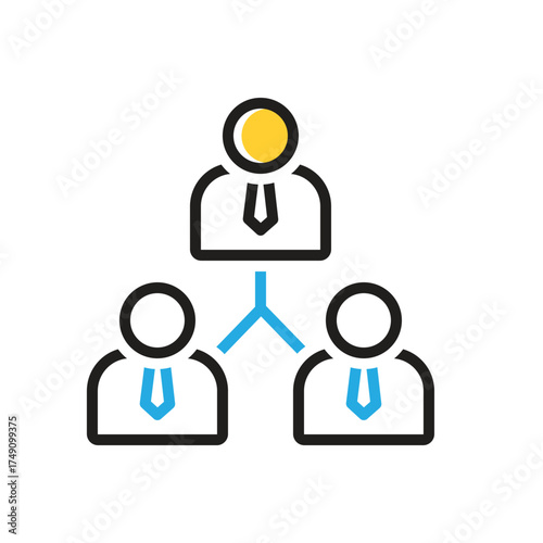 Multi color icon for associate