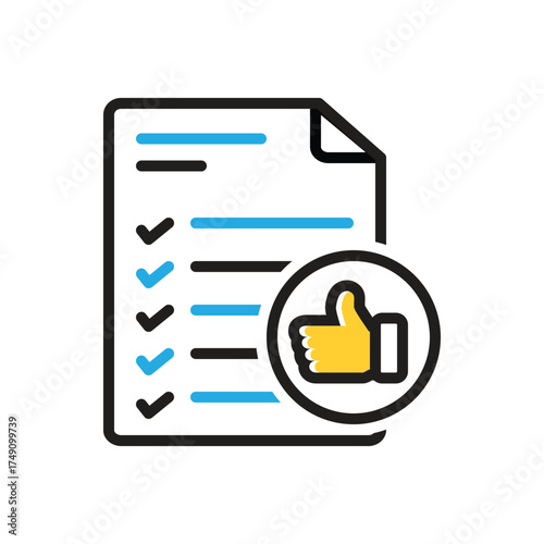 Multi color icon for do accomplish