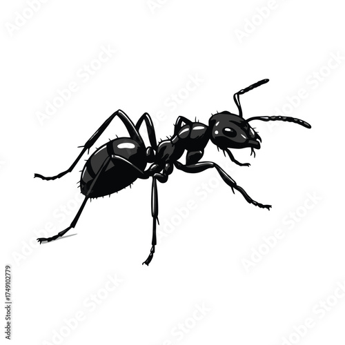 ant vector with white background