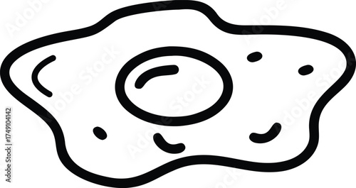 egg fried icon vector illustration