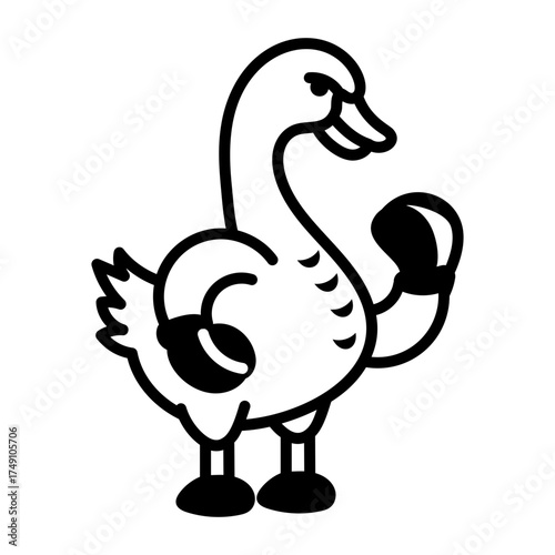 A doodle style icon showing an owl