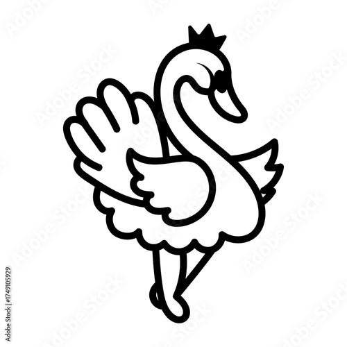 Hand drawn style icon depicting cock
