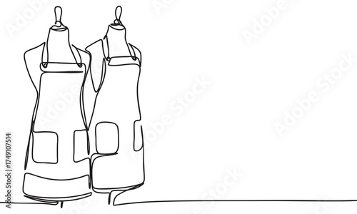 Two Aprons One Line Continuous