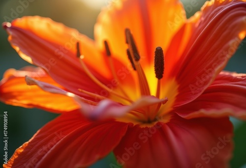 Close-Up Exotic Flower Petals Rich Textures Colorful Nature Macro Photography Details