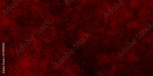 Abstract red grunge natural smooth cement concrete floor and plaster dirty wall background texture. red marble texture and red paper texture. plastered long panoramic concrete wall background.