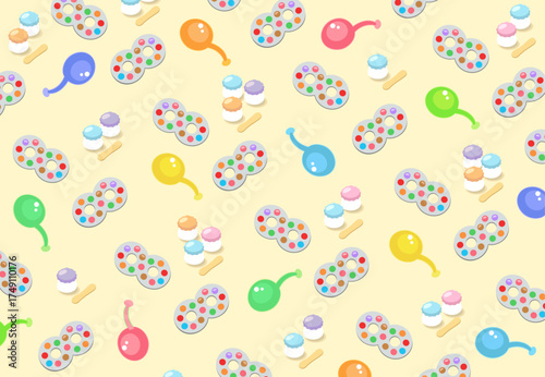 日本の昔ながらの駄菓子の壁紙素材