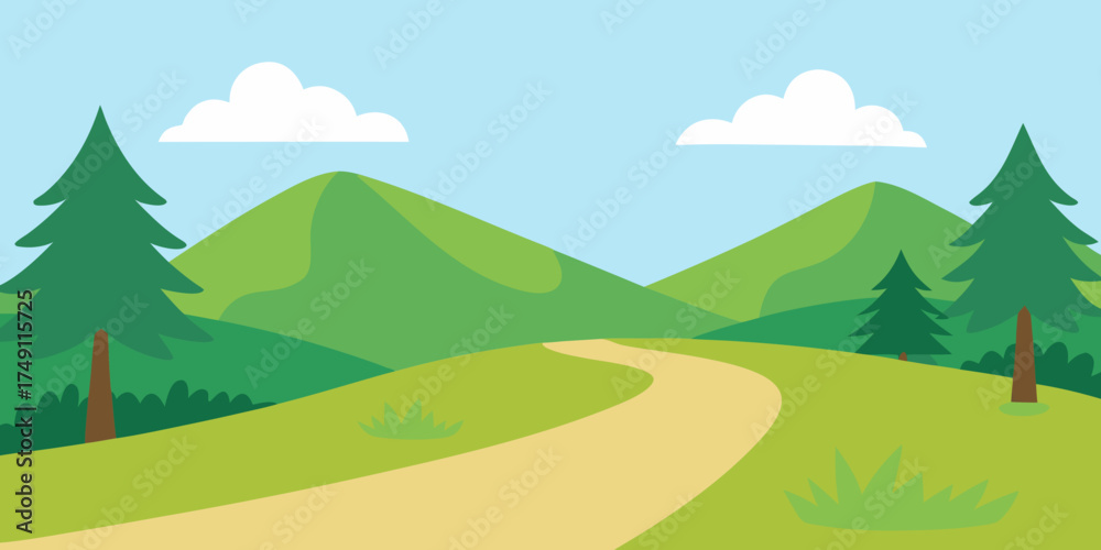 Fototapeta premium Forest Clearing Nature Landscape