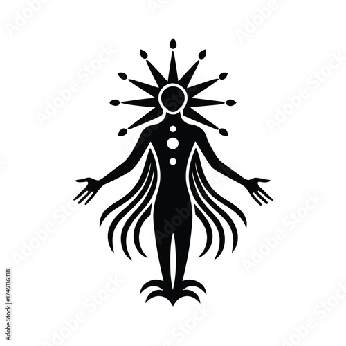 Ancestral Spirit Icon Illustration