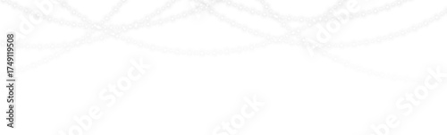 PNG Christmas pine garland design with glowing light string, coniferous needles, and realistic holiday illumination perfect for cards, banners, and seasonal greeting illustrations