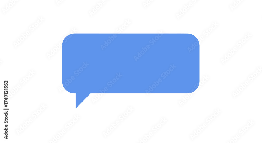 Fototapeta premium Blue chat bubble
