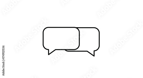 Two speech bubbles
