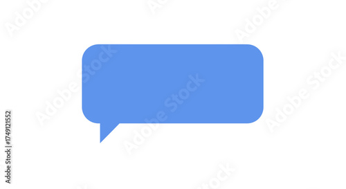 Blue chat bubble