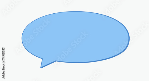 Blue speech bubble