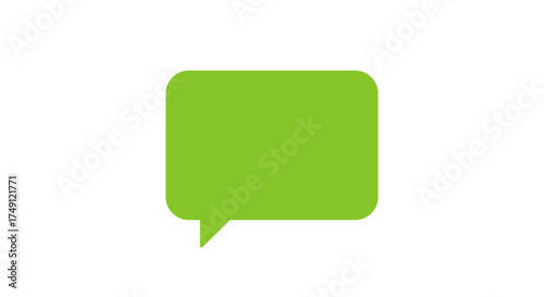 Green speech bubble