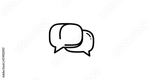 Two speech bubbles