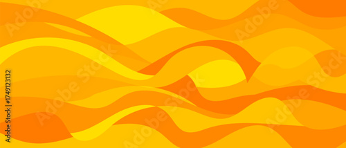 Vibrant Orange Fluid Wave Background. Energetic warm waves in orange–yellow gradients for bold, upbeat branding