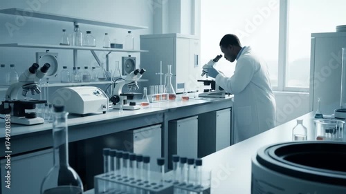 Scientist at Work - A Detailed Look at Laboratory Research and Analysis.