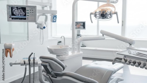 Modern Dental Clinic Examination Room Equipment.