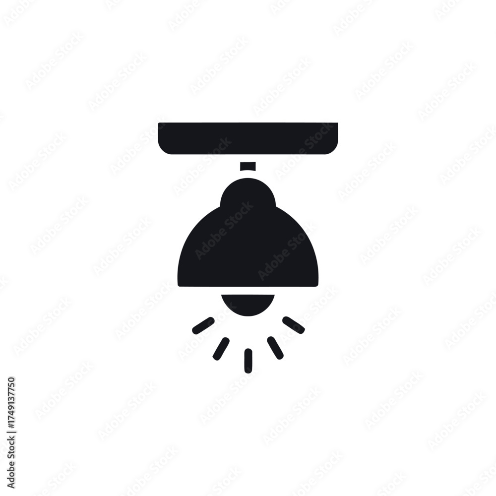 Obraz premium Smart Lamp Icons - Connected Lighting and Intelligent Home Device Symbols