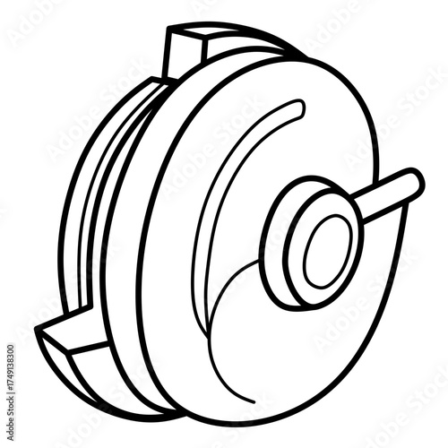 Silhouette sketch of hydraulic clutch