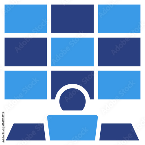 Control Room  Icon Element For Design