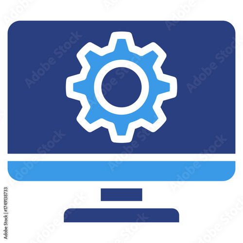 Monitoring Screen  Icon Element For Design