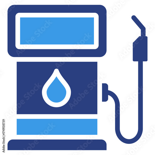Fuel Station  Icon Element For Design