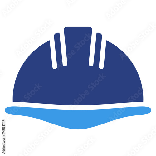Factory Worker Helmet  Icon Element For Design
