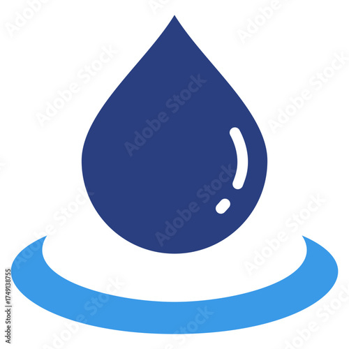 Oil Drop  Icon Element For Design