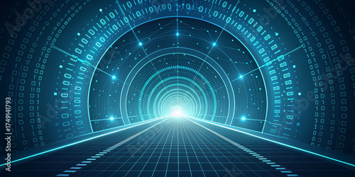 abstract binary code background