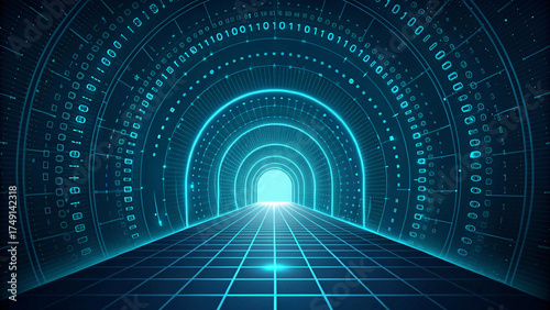 abstract binary code background
