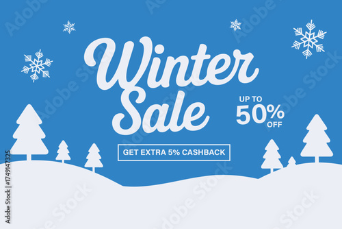 Unwrap Holiday Savings Winter Sale up to 50% Off and get an Extra 5% Cashback, Perfect for Catching Consumer Attention and Driving Winter Sales