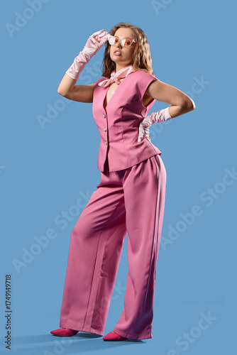 Fashionable young woman in ...