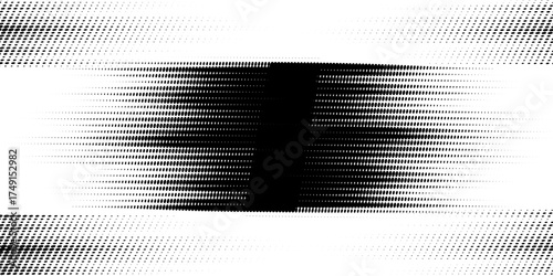 Glitch distorted grunge layer . Noise destroyed texture . Trendy defect error shapes . Overlay grunge texture . Distressed effect .Vector shapes with a halftone dots screen print texture