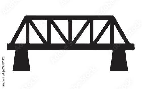 Bridge Silhouette Vector Illustration
